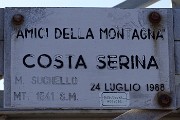 61 Gli Amici della montagna di Costa Serina posero il 24 luglio 1988